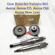 Gear Rasio Set Komplit Yamaha B65 Gigi Rasio Assy kualitas asli Original Yamaha Aerox 155 Aerox New 