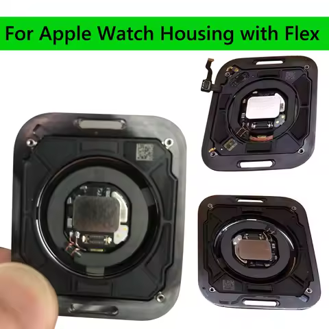 OEM Back Cover Charge Flex Glass Door Middle Frame Case For Apple Watch Series 4 5 6 SE 40mm 44mm GP
