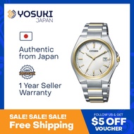 CITIZEN Solar BM6664-67P Eco Drive COLLECTION Simple Formal Date Gold Silver Stainless  Wrist Watch For Men from YOSUKI JAPAN / BM6664-67P (  BM6664 67P BM666467P BM66 BM6664- BM6664-6 BM6664 6 BM66646 )