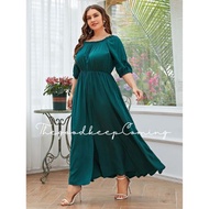 BIG SIZE M-XXXXL Dress Abelia Dress Sabrina Natal Irise Wanita korea A Line Bodycon Maxi Casual Nata