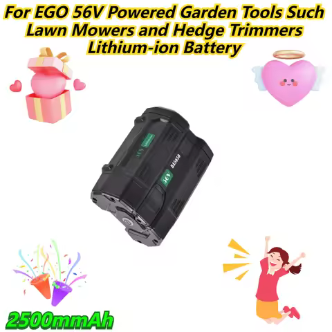 2500mmAh For EGO 56V Powered Garden Tools Such Lawn Mowers and Hedge Trimmers Lithium-ion Battery