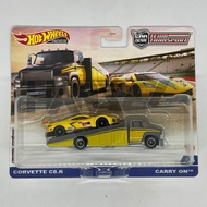 Hotwheels hot team transport corvette C8R carry on C8 R