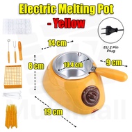 Yellow Electronic Chocolate Melting Pot 250 ML| Chocolate Maker Set | Mini Chocolate Candy Melting and Warming Fondue Set | Candy Making Accessory Kit l Chocolate Fondue with Warm Dipping Function l Melting Pot l Mini Chocolate Melting Pot l