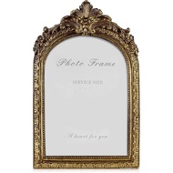 Cuspin Vintage Picture Frames 5x7 Gold Frame, Arched Resin Photo Frame