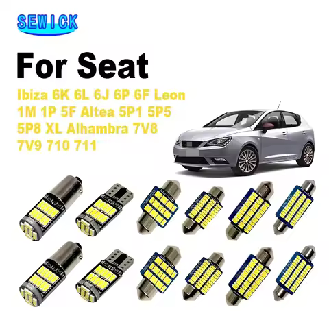 Canbus Car LED Interior Light Bulb Kit For Seat Ibiza 6F 6K 6L 6J 6P Leon 1M 1P 5F Altea 5P1 5P5 5P8