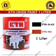KTH Elephant Oxide Paint 1Liter / Cat Anti Karat / Cat Besi / Black Hitam  / Red Merah