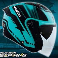 KYT NFJ HELMET DOUBLE VISOR LIMITED EDITION PETRONAS