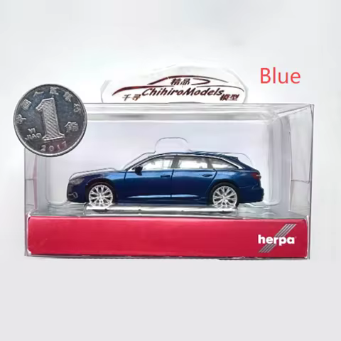Herpa 1:87 Scale A6 C8 Touring Edition Plastic Simulation Car Model Classic Adult Collection Static 