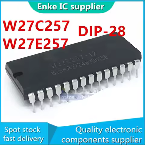 Free Shipping 10-50pcs/lots W27E257-12 W27C257-10 W27E257-12 W27E257 W27C257 DIP-24 IC spot stocks