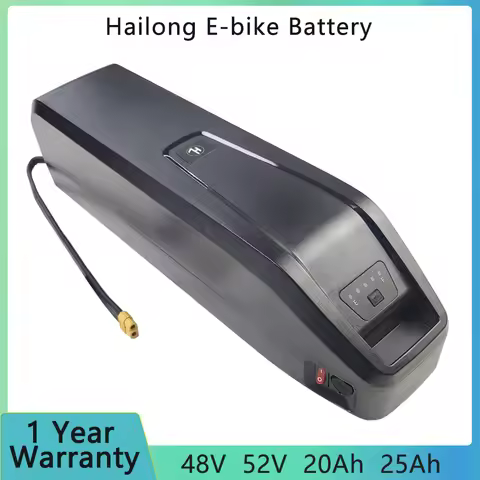 Hailong Ebike Battery 48V 52V 17.5Ah 20Ah 25Ah Samsung LG Down Tube Removable Li-ion Battery for Baf