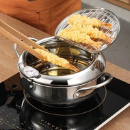 Wajan Penggorengan Japanese Deep Frying Pot Thermometer