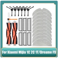 26PCS for 1C 2C 1T Mi Robot Vacuum Mop F9 Vacuum Cleaner Replacement Parts Accessories HEPA Filter Main Side Brush Mop Cloth
