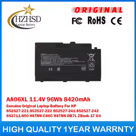 AA06XL 11.4V 96Wh 8420mAh Genuine Original Laptop Battery For HP 852527-221\222\241\242 852711-850 H