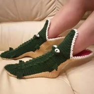Christmas Knit Crocodile Socks Knit Animal Shark Socks Funky Knitting Xmas Gifts