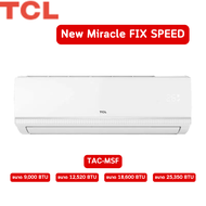 แอร์ TCL รุ่น NEW Miracle รุ่นใหม่ล่าสุดปี2024 รับประกันอะไหล่ 5 ปี คอม 5 ปี