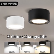 3 Colour Surface Downlight 5 inch 7 inch 20W 30W Led Lampu Downlight Ceiling Light Daylight