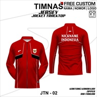 Jaket zipper Timnas Terbaru 2025 baju sepak bola timnas indonesia kualifikasi piala dunia 2026 free 