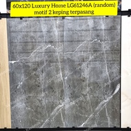 Granit 60x120 luxury home abu-abu LG61246A (random) kualitas 1