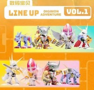 數碼暴龍 QMSV 盲盒 原盒8款 Digimon 亞古獸 天使獸 天女獸 奧米加獸 盒蛋 模型 Plabako 數碼暴龍 Vol.1