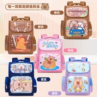 school bag kids school bag bag sekolah Kapibara Cute Fun Children Backpack Strong Durable Cartoon La