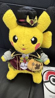 （全新）Pokémon Center 萬聖節皮卡丘毛公仔 吊牌齊