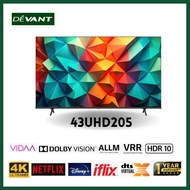 DEVANT 43UHD205 43 inch Ultra HD (UHD) 4K Smart TV - Netflix, Youtube and FREE Wall Bracket