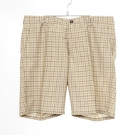 PRADA 格紋半截短褲 SPE22 羊毛馬海毛 米色 黑色 二手 男款 #52