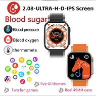 2024 NEW S900 Ultra Blood Glucose Smart Watch For Men Women Bluetooth Call Watch Ultra 9 Nfc Gaming Smartwatch Sport Fitness Heart Rate For Huawei Xiaomi ios Gift