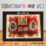 Museum Of Us_ Museum in Frame 3D 21x30 cm | Miniature Of Us| 3D Mouse| Miniature Miniature| Annivers