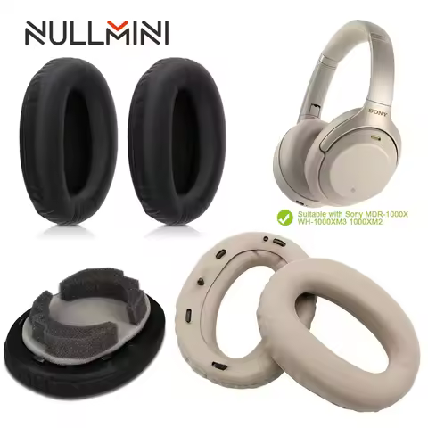 NullMini Replacement Earpads for Sony MDR-1000X WH-1000XM3 1000XM2 Headphones Earmuff Earphone Sleev