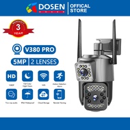 DOSEN HD 1080p V380 Pro wireless dual lens outdoor waterproof 360 cctv with audio and speaker IP Security Cameras wifi cctv camera for house full color night vision surveillance camera