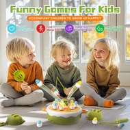 Dinosaur Pop Up Board Games, 4-in-1 Magnetic Fishing Games Set, Dinosaur Operation Game for Toddlers