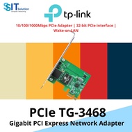 TP-Link TG-3468 PCIe Card 10/100/1000Mbps PCIe Adapter | 32-bit PCIe interface | Wake-on-LAN