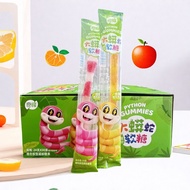 Qifeng Big Python Fruit Gummy 24gx5 Long Snake Gummy Cool Funny Snacks qq Candy Rainbow Candy