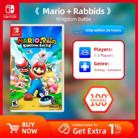 Mario + Rabbids Kingdom Battle - Nintendo Switch Game Deals Adventure Game Physical Cassette for Swi