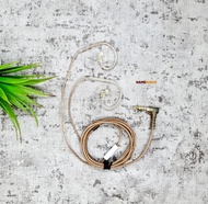 Kabel KZ OFC 5N Oxygen Free Copper Flat Upgrade Cable Earphone Headset 2Pin 0.75mm Type B or Tipe C 