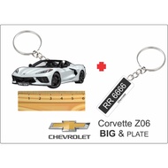 chevrolet Corvette Z06 2d keychain Corbeta Z06 2D llavero