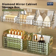 SG STOCKBathroom mirror cabinet, bathroom sink, cosmetics lipstick storage rack, bathroom oblique mouth finishing box