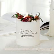 [ทำด้วยมือล้วนๆ] CITTA Original เทียนหอม Soy Candle เทียนหอมเกาหลี ดอกไม้แห้งส ขี้ผึ้งถั่วเหลืองธรรม