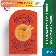 mezete Hummus Roasted Red Pepper Dips 92g (Halal Certified)