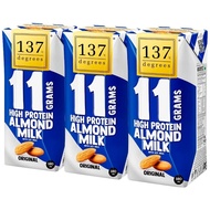 137 Degree 11 Grams High Protein Almond Original Milk 3 x 180ml