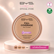 BYS Cosmetics Full Coverage Matte Base Pressed Powder 8 g. Puff Controls Oiliness
