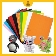 A4 DIY Assorted Colour Corrugated Card Cyber Color Metallic Fluorescent Cyber Colour