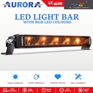 [1 PC] AURORA 30" SPOTLIGHT AND RGB LED LIGHT BARS CAR LED LIGHT BAR  (SPOTLIGHT AND RGB LIGHT)