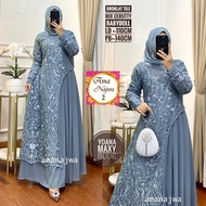 Bajy Raya jubah Dress Hari Raya Long Dress Hijabs Fashion Gamis