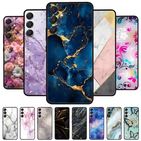 For Samsung Galaxy A56 5G Case Cool Marble Soft TPU Silicone Cover for Galaxy A26 / A36 / A 56 Phone