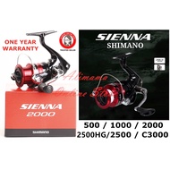 100% ORIGINAL SHIMANO SIENNA FG JAPAN BRAND SPINNING FISHING REEL 500 / 1000 / 2000 / 2500 / 2500HG 