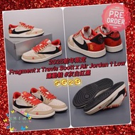 💥預購優惠💥$628💥  Fragment x Travis Scott x 2025蛇年限定Air Jordan 1 Low 三方聯名倒鈎 運動鞋#灰白紅黑