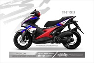 สติกเกอร์แต่งรถ Aerox155 ปี2016-2020 ลาย Tricolours