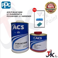 ACS P190-AC18260 2K 2:1 CLEARCOAT (1L) & P210-AH18261 2:1 HARDENER